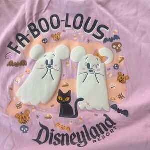 Disney 2025 Halloween Micky & Minnie Ghost Pink T-Shirt, size M new with tag